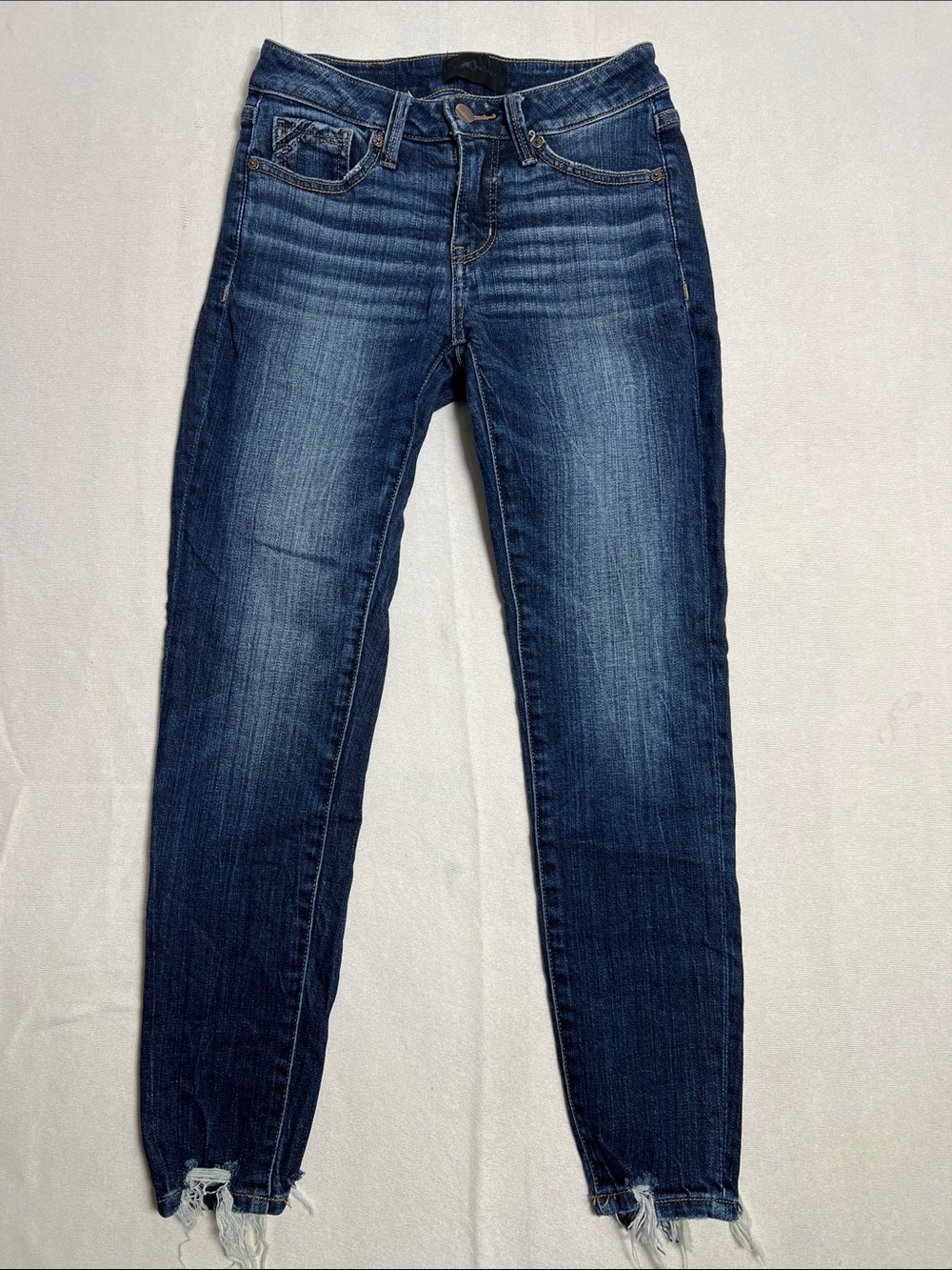 Dark Blue Buckle Black Women’s Slim Fit Jeans